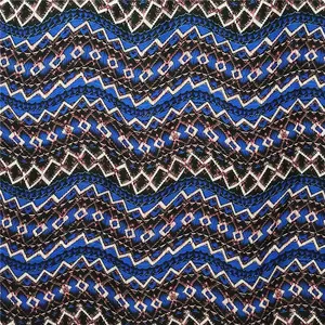 Patrones grandes de color personalizado Imprimir Dubai Abaya Wave Impresión de tela para Abaya para bufanda