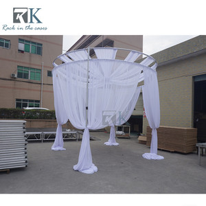 Decoración Elegante para Bodas con Doble Tubo Redondo y Kit de Tubos Portátiles para Pista de Baile - Product Image 4