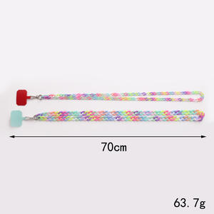 Arc-en-ciel Acrylique <span class=keywords><strong>Téléphone</strong></span> <span class=keywords><strong>Bandoulière</strong></span> Chaîne <span class=keywords><strong>Téléphone</strong></span> Cas <span class=keywords><strong>Bijoux</strong></span> Coloré Acrylique Chaîne Mobile <span class=keywords><strong>Téléphone</strong></span> <span class=keywords><strong>Bandoulière</strong></span> <span class=keywords><strong>Collier</strong></span> - Product Image 3