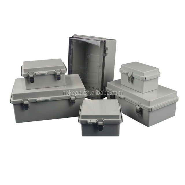 7 Sizes Plastic Abs Big Junction Housing With Door Cable Hinge Waterproof Junction Box Ip65 Ip67 Cctv Outdoor Electrical Case