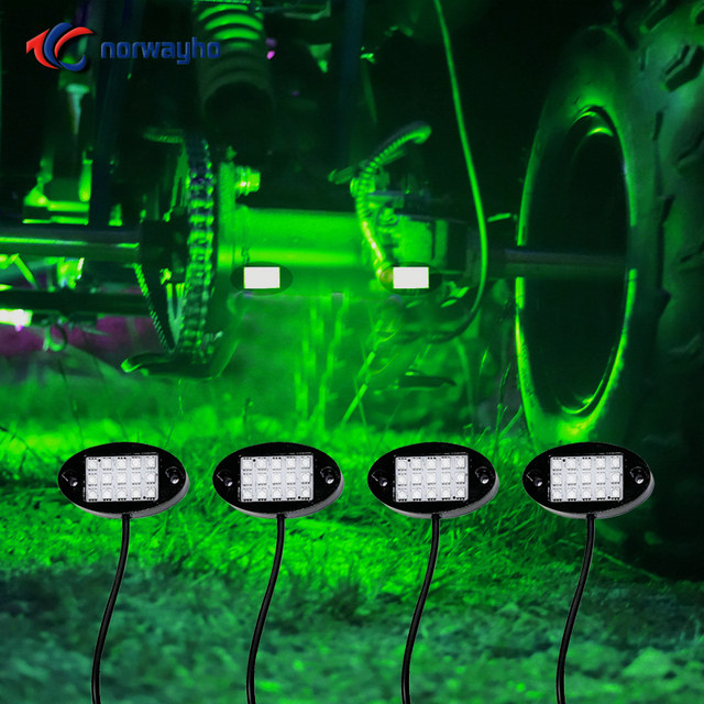 Multicolor Off Road RGB LED Rock Light Kit with APP Controller Timing Function Music Mode Light for Pick up ATV UTV