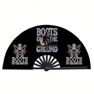 Custom Carved Portable Bamboo <b>Handheld</b> <b>Fans</b> - Product Image 5