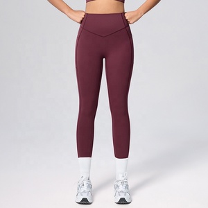 Leggings de sport pour femmes Gym 2026, matière douce comme du beurre, taille haute, avec poches, contrôle du ventre, collants de yoga, séchage rapide, leggings <span class=keywords><strong>sexy</strong></span> - Product Image 4