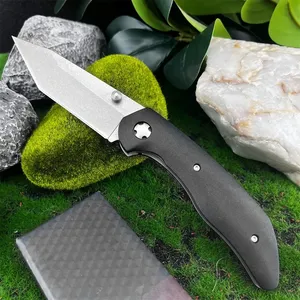 Cuchillo plegable de bolsillo 7506, hoja 440c, mango de fibra de nailon, cuchillos de supervivencia para caza en la jungla, herramientas EDC para senderismo y acampada al aire libre - Product Image 3