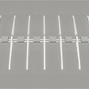 Système de montage solaire, cadre en aluminium, pièces fixes, crochet en acier inoxydable, accessoires photovoltaïques, surface anodisée - Product Image 1