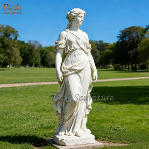 Tùy chỉnh ngoài trời bằng đá cẩm thạch trắng bức tượng của Joseph và Mary, vườn nhà thờ trang trí - Product Image 5