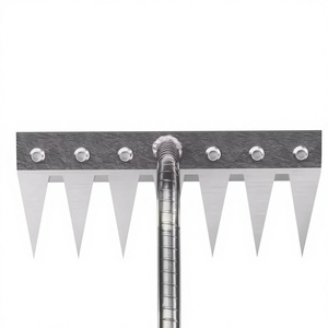 Râteau agricole en acier pour désherbage et labourage, pour ameublir le sol, couleur argent/gris, pour le foin et le travail du sol, vente en gros du fabricant - Product Image 1