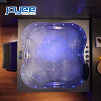 JOYEE – baignoire balneo 2 faces, bain en acrylique noir, tourbillon, bain de massage, salle de bain, 160