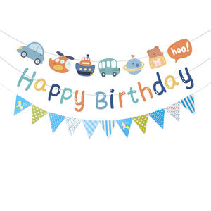 Little <span class=keywords><strong>Bear</strong></span> Car Flag Banner Dibujos animados para Niños Suministros de decoración de <span class=keywords><strong>fiesta</strong></span> de cumpleaños para celebraciones de cumpleaños de bebé - Product Image 5