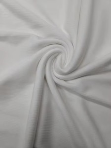 Tissu en maille côtelée respirant et léger de qualité supérieure pour vêtements de sport et décontractés à prix réduit - Product Image 1