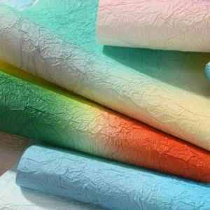 <strong>Skittles</strong> Craft Paper Folding Texture Flower Decoration Gift Wrapping Paper Flower Wrapping Pleated Gradient Florist Materials - Product Image 2