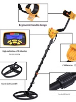 Détecteur de métaux professionnel souterrain, étanche, pour la détection profonde en extérieur, instrument de chasse au trésor pour l'or, l'argent et le cuivre