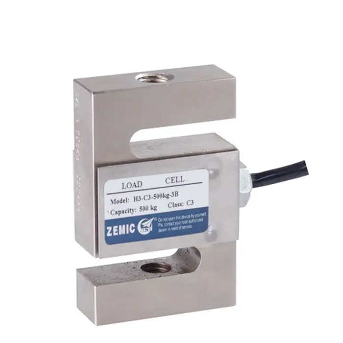 Alta Precisão OIML Aprovado S Beam Load Cell Zemic H3 C3 Compressão Pesando Sensores Tipo S 100kg 200kg 300kg 500kg Load Cell