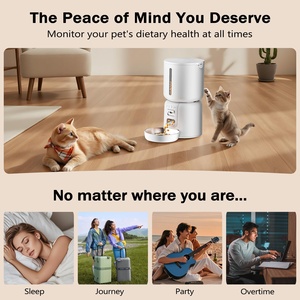 เครื่องให้อาหารสัตว์เลี้ยงอัตโนมัติแบบตั้งเวลาได้ ควบคุมผ่านแอพ WiFi สำหรับสุนัขและแมว รุ่น Factory Cat Dog 4L - Product Image 5
