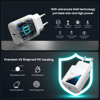 Chargeur super rapide 30W USB c PD3.0 Adaptateur portable pour iPhone Samsung Téléphone portable Chargeur mural PD PPS 20w Chargeur Gan Type c