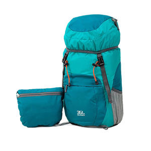 Sac à dos de randonnée pour femmes 35L, léger, pliable, sac de voyage, bretelles réglables, bleu vert, sur mesure - Product Image 4