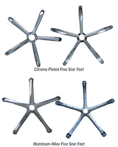 Kursi industri ESD ergonomis kulit PU Modern dengan roda