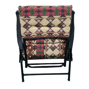 Cadeira Preguiçosa Portátil Dobrável com Almofada para Piquenique, Jardim, Pátio e Acampamento ao Ar Livre, Estampa Sadu Saudita Árabe - Product Image 4