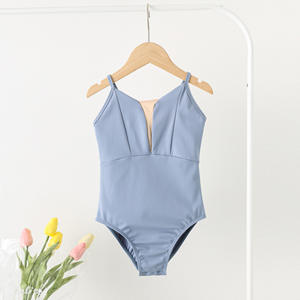 Justaucorps de danse de ballet en camisole vert menthe, vêtements de danse d'entraînement, haut de ballerine, tenues de gymnastique avec bretelles réglables pour filles - Product Image 4