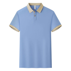Camisa Polo de Manga Corta, Color Sólido, Tela Oxford, Uniforme para Restaurante o Bar, Ropa de Trabajo, Uso Diario - Product Image 3