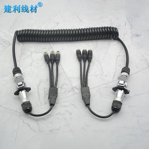 Matel 5-Pin Trailer Cable Set para 3-Channel Camera Display cablagem para reboques RVs Trunks - Product Image 3