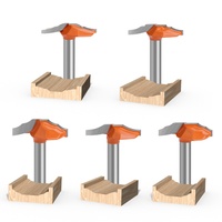 Juego de Brocas de Fresado CNC de 1/4 de Pulgada, Herramienta de Carpintería de Carburo, Cuchillo de Encaje Recubierto, Cortador de Fresado de Madera