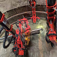 Chariot robotisé de fixation de roches à haut rendement pour le tirant d'arche et les travaux de soutènement primaire de tunnels