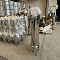 Carcasa de Filtro de Cartucho Sanitario de Acero Inoxidable de Alto Flujo con Motor de Bomba y PLC para la Industria Biotecnológica, de Vino, Bebidas y Tratamiento de Agua