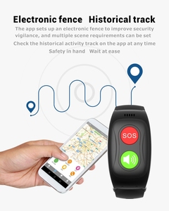 Elder Wearable Alert Smart Watch cổ tay hoảng loạn gọi khẩn cấp nút GPS SOS dây đeo cổ tay rơi phát hiện báo động Vòng đeo tay - Product Image 2