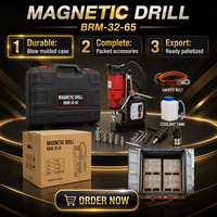 BRM-32-65 Bor Inti Magnetik Berkabel 1380W Pemotong Annular Listrik Tugas Berat untuk Pengeboran Logam