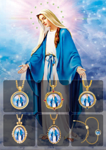 Lot de médailles miraculeuses de la Vierge <span class=keywords><strong>Marie</strong></span>, souvenirs religieux pour la Fête des Mères, Recuerdos Medalla Milagrosa - Product Image 4