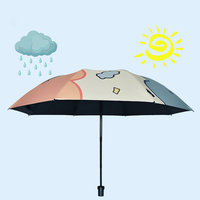 Parapluie personnel étanche femmes petit cadeau pour dames filles léger compact poche Uv Capsule Mini 5 plis parapluie