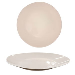 PLAQUE PLATE EN CÉRAMIQUE MONOCOULEUR DIAM. 26CM CRÈME - Product Image 1