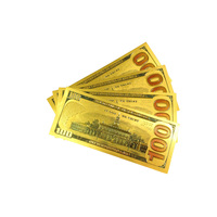 Nuevo Producto de 2016 Billete de Lámina de Oro de 24k Nueva Edición de $100 Dólares