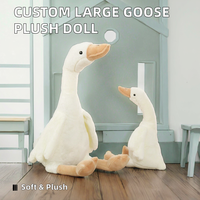 Boneka angsa, mainan bebek, boneka mewah dengan leher panjang Super lembut diisi dengan katun PP untuk menghilangkan stres