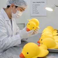 Jouet Squishy Canard Jaune Géant Tendance 2026, en TPR Souple, Anti-Stress, Rempli de Farine, Grand Canard