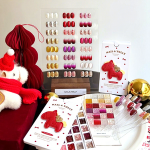 YOLLY, Gel de Uñas con Purpurina Efecto Ojo de Gato, 24 Colores, Set de Lentejuelas Plateadas, Personalización al por Mayor para el Año Nuevo del Caballo - Product Image 2