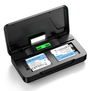 NB-11L Battery and Dual Battery <b>Charger</b> for Canon PowerShot Elph 110Elph 130 Elph 135 IS Elph 140 IS Elph 150 IS Elph 160 - Product Image 2