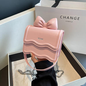 Sac pour enfants en forme d'arc, sac à main/sac bandoulière style parent-enfant, joli petit sac carré - Product Image 3