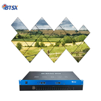 Moniteur de réglage du niveau de brouillard 1X9 2x6 3 niveaux, 3x3 1x15 HDMI 1.4 Expander, 2x5 3x4 180 ° Any Angle Controller