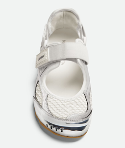 Новинка 2026: Самые модные женские кроссовки Bottega Veneta Orbit Flash Mary-Jane на плоской подошве - Product Image 5