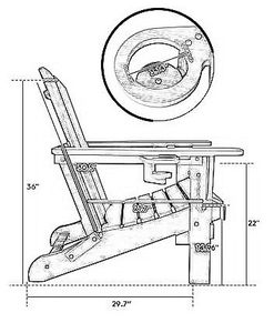 เก้าอี้กลางแจ้งทนทานต่อสภาพอากาศ - Product Image 5