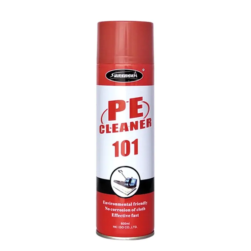 Nóng chảy dính Cleaner sprayidea pe101 Nhiệt Báo Chí loại bỏ nóng chảy keo tại chỗ trên vải nhà sản xuất cung cấp chất kết dính sạch ngăn chặn