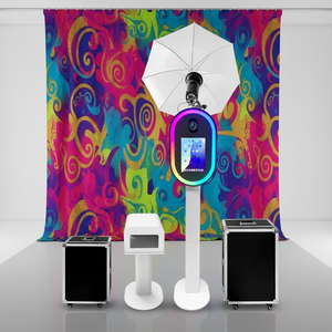 Machine de cabine photo selfie miroir à la mode avec support d'imprimante Kiosque de cabine photo salsa cabine photo ovale - Product Image 1