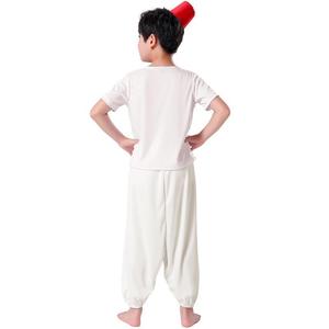 Disfraz de Príncipe Aladdin para Niños, Conjunto de Juego de Roles, Chaleco Blanco y Rosa con Parche Amarillo, Cosplay de Halloween, Europa América, Primavera 2025 - Product Image 4
