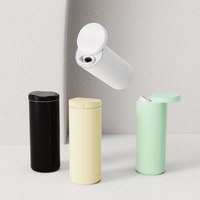 Thermos thermique froid/chaud bouteille à couvercle coulissant en acier inoxydable 304 de luxe avec bec plaqué or et verrouillage thermique 24h