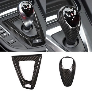 Pour BMW F80 F82 M3 M4 2014-2019 accessoires intérieurs en Fiber <span class=keywords><strong>de</strong></span> carbone véritable couvercle <span class=keywords><strong>pommeau</strong></span> <span class=keywords><strong>de</strong></span> levier <span class=keywords><strong>de</strong></span> <span class=keywords><strong>vitesse</strong></span> panneau capuchon garniture - Product Image 2