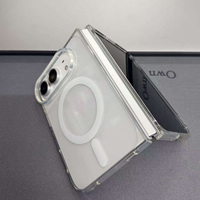 Coque de téléphone magnétique transparente en TPU acrylique personnalisée et résistante pour iPhone 18 17 16 15 14 Plus 13 12 11 Pro Max