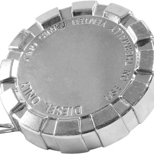 Tapa de Combustible para Camiones Kenworth, de Acero, Sin Bloqueo, Sin Ventilación, Gris Plateado - Product Image 2