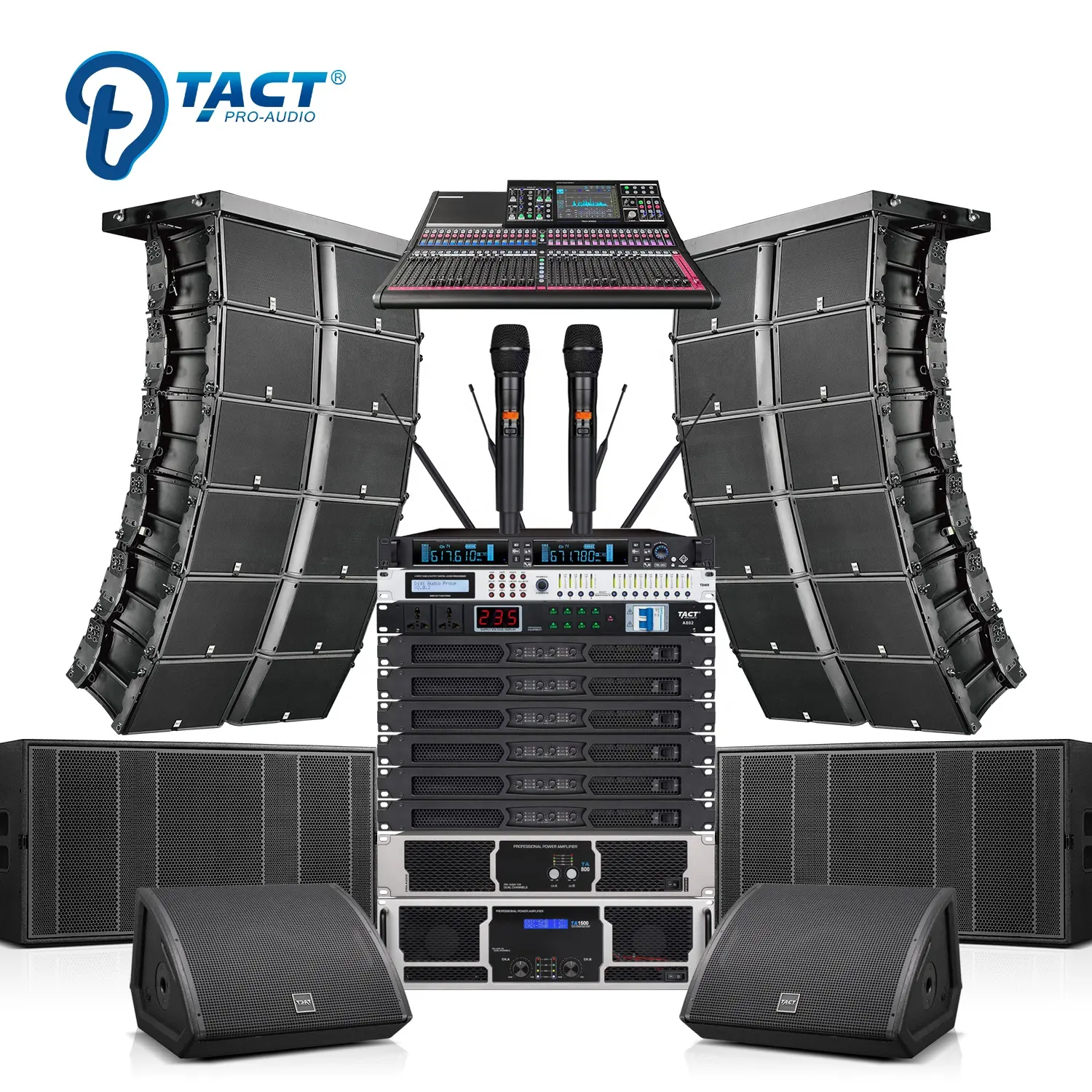 Système de sonorisation professionnel extérieur Offre Spéciale double enceinte line array 12 pouces 3 voies